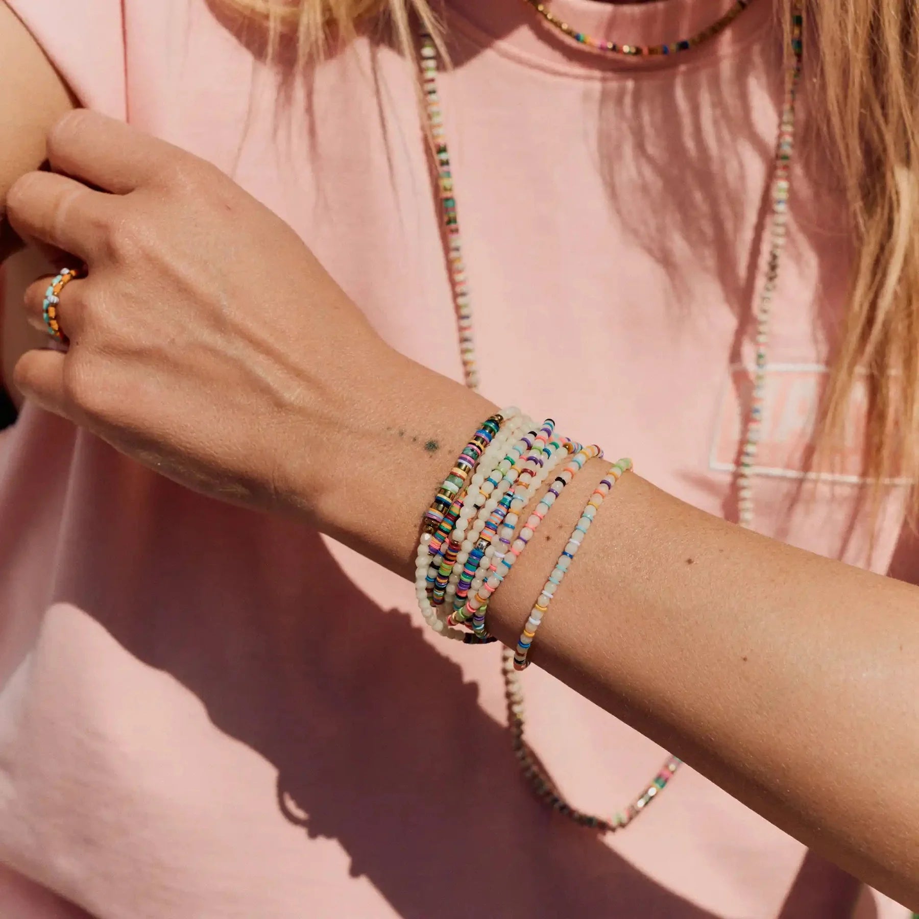 HAPPY 6 - Vanille & Multicolore — vue de cote — Sophie et Ju