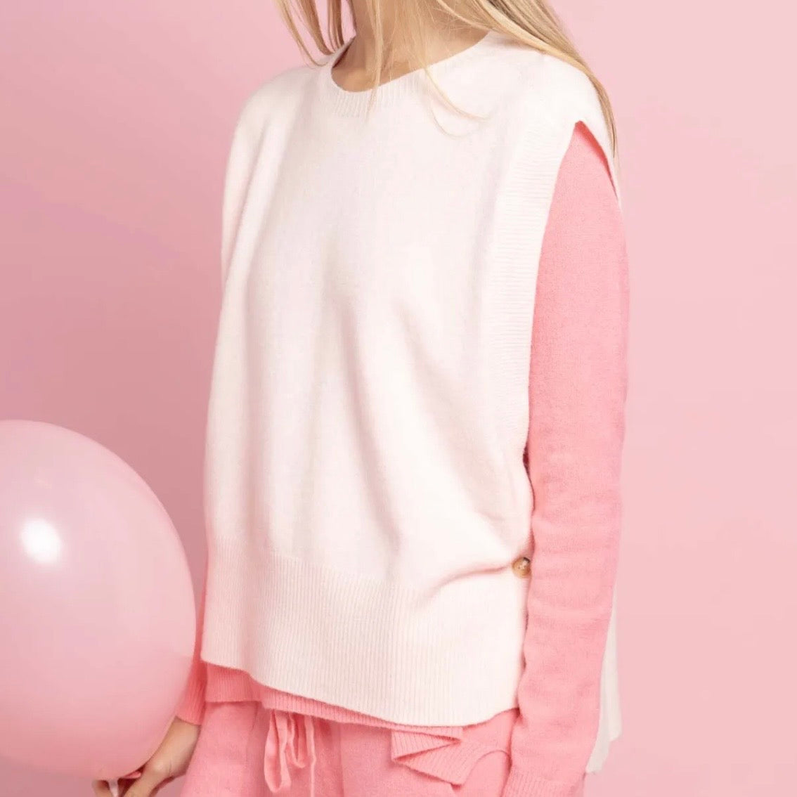 Pull sans manches — detail — Sophie et Ju
