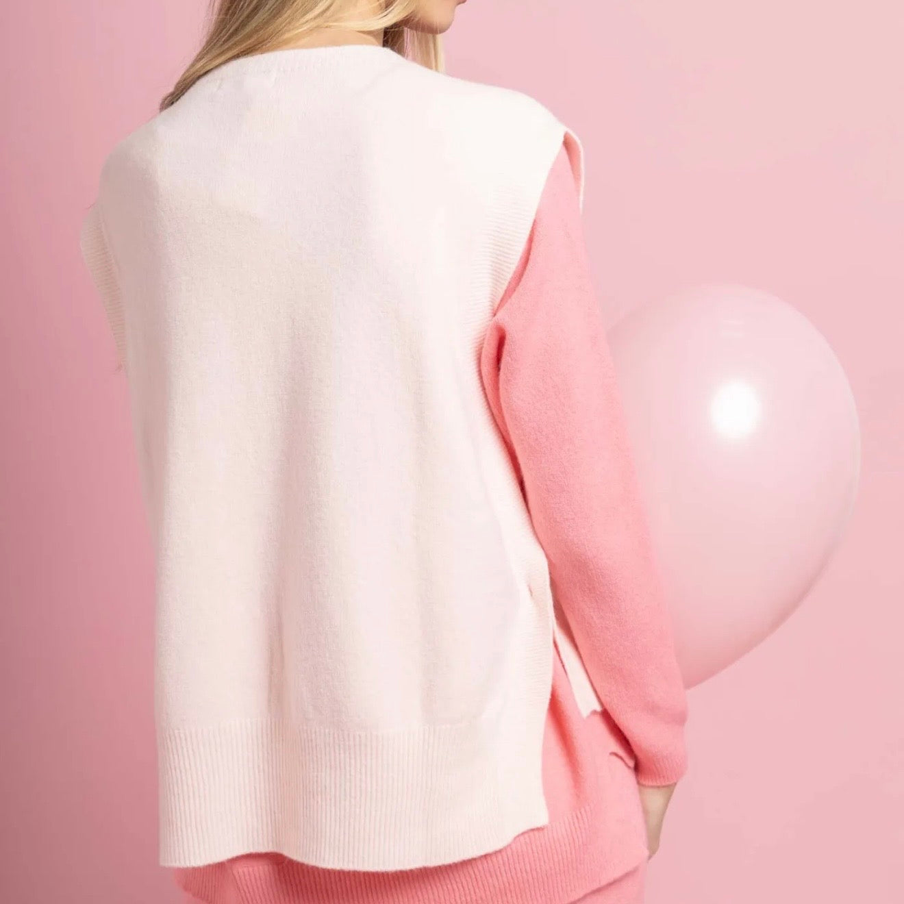 Pull sans manches — zoom detail — Sophie et Ju