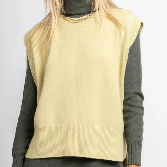 Pull sans manches — vue de face — Sophie et Ju