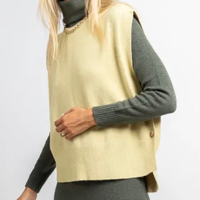 Pull sans manches — zoom detail — Sophie et Ju