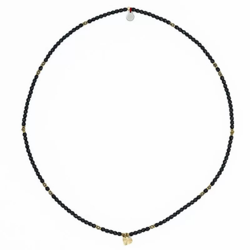 Collier et Bracelet 3 tours LOVE GOLD - Noir