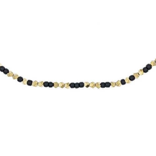 Collier ras du cou MAXINE - Hématite Gold