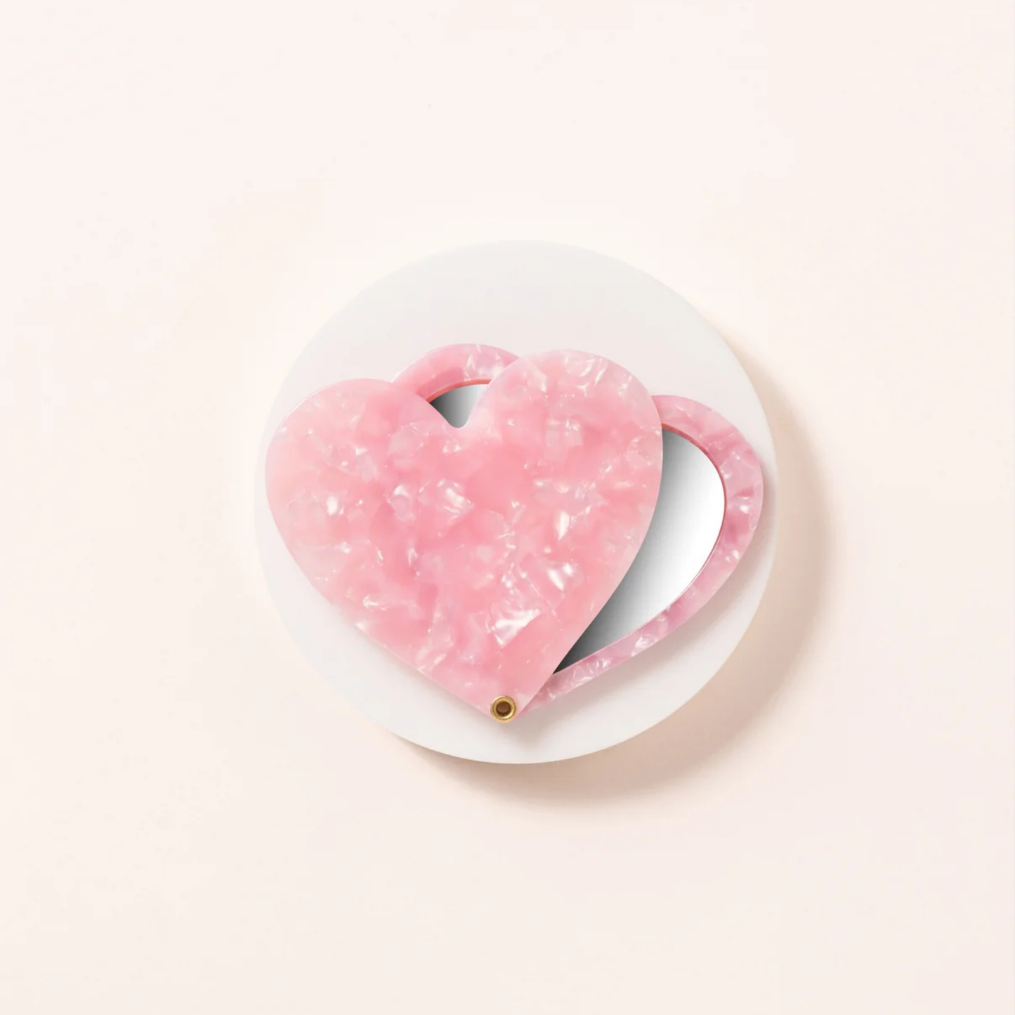 Miroir coeur rose — Sophie et Ju