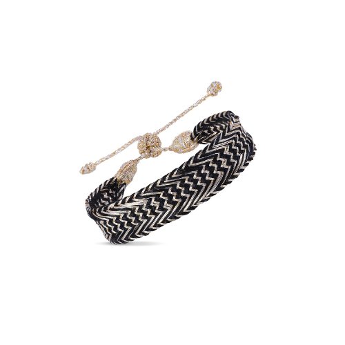 Nerry n°2 Bracelet - Gold & Silver Ebony