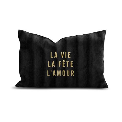 Coussin Velours Brodé