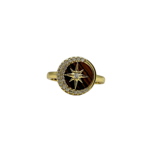 Bague Astro marron