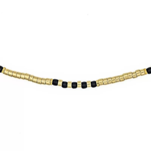 Collier et Bracelet 3 tours TONI 3 - Hématite Gold