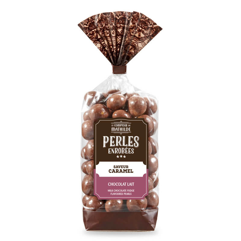Perles Enrobées Saveur Caramel Chocolat au Lait