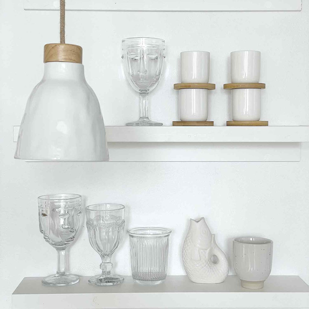 Verre à pied visage par 6