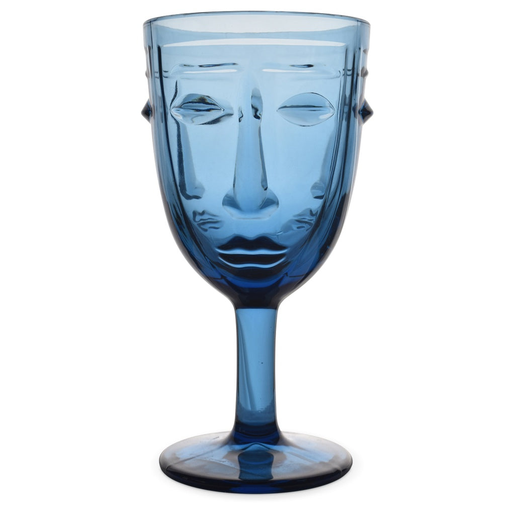 Verre à pied visage par 6