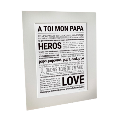 Affiche A toi mon papa