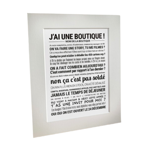 Affiche J'ai une boutique