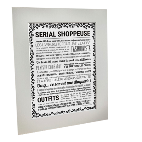 Affiche Serial shoppeuse