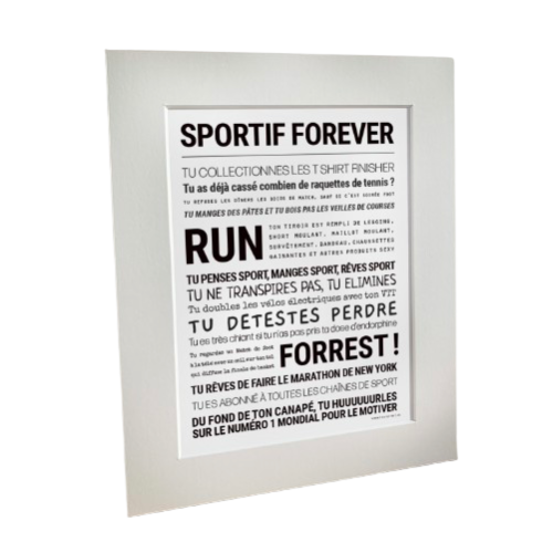 Affiche Sportif forever